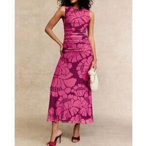MINKPINK Persephone Mesh Midi Dress  Medium